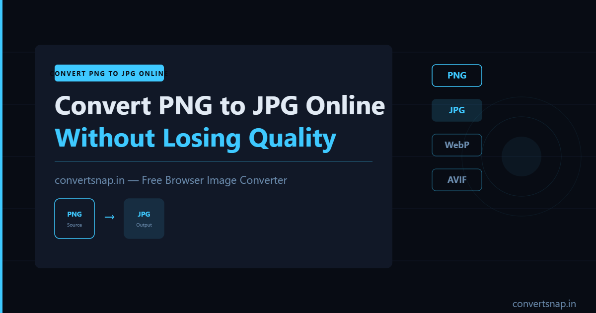 Convert PNG to JPG Online Without Losing Quality